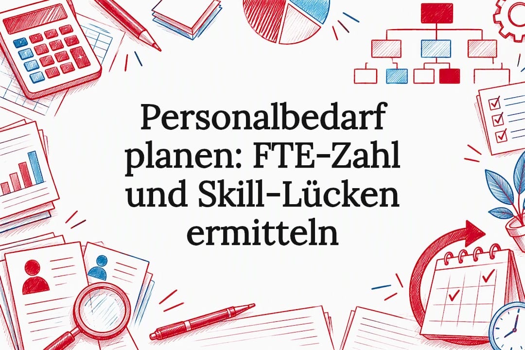 Attraktive Titelkarte für die Personalbedarfsplanung
