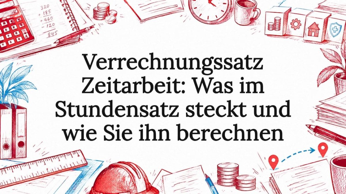 Titelseite zu Verrechnungssatz und Zeitarbeitskosten