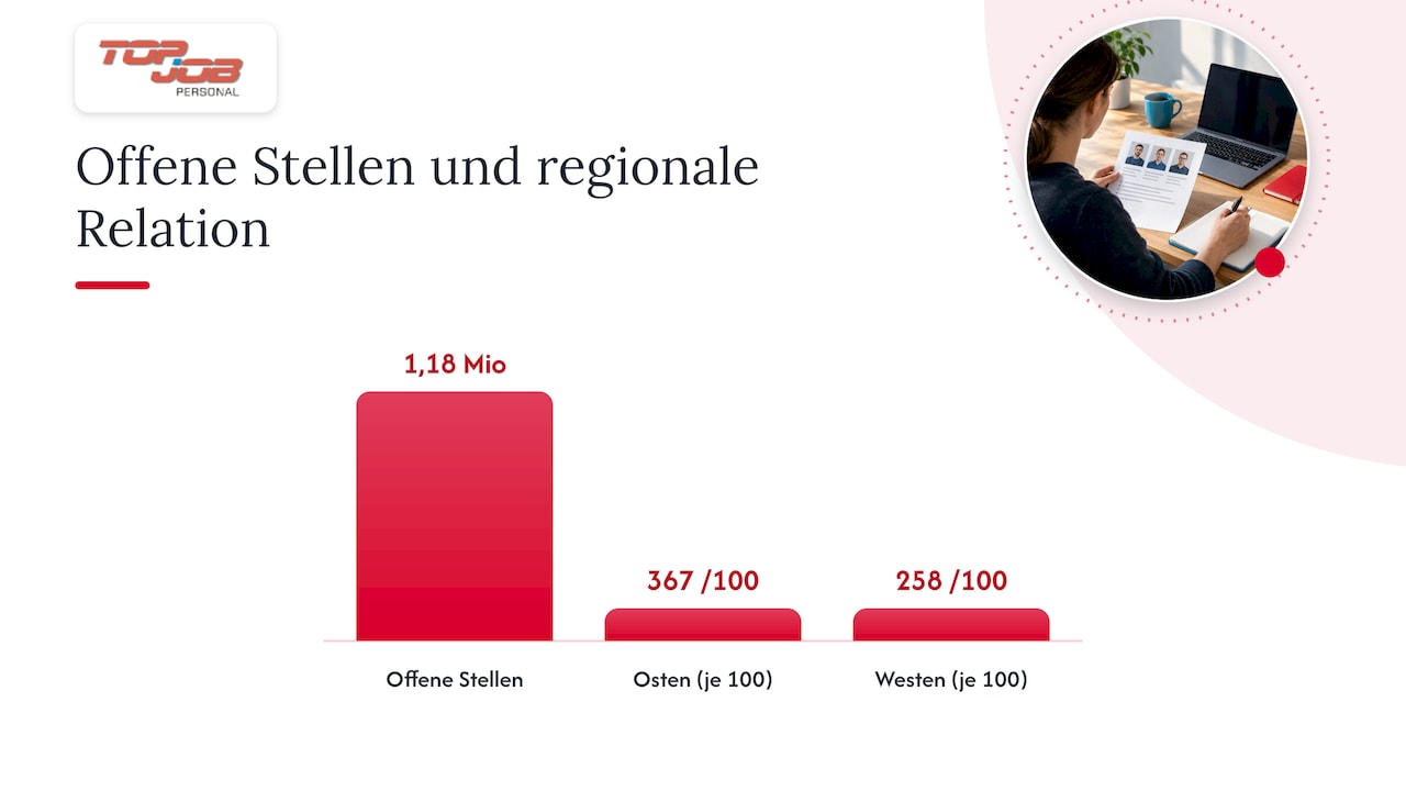 Regionale Unterschiede bei offenen Stellen