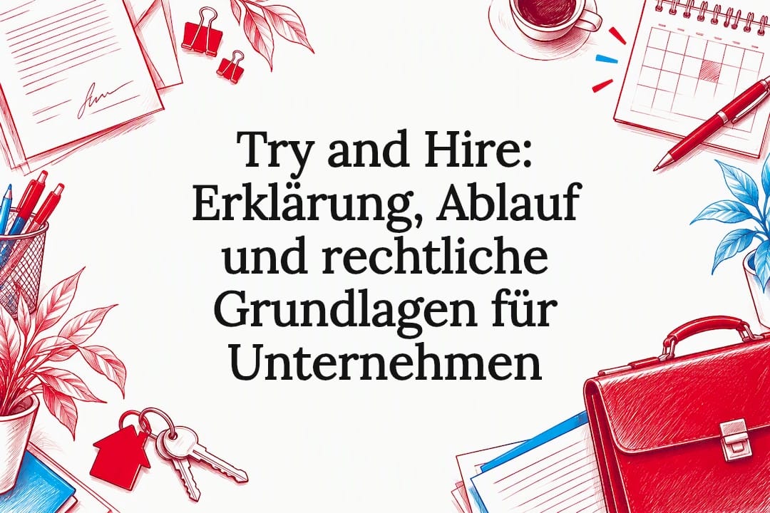 Skizzierte Titelseite für Try and Hire
