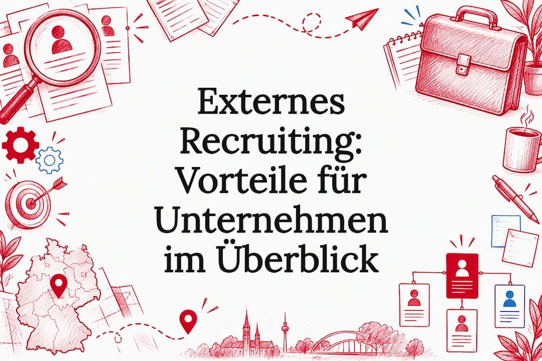 Titelseite mit Skizzen zum Recruiting