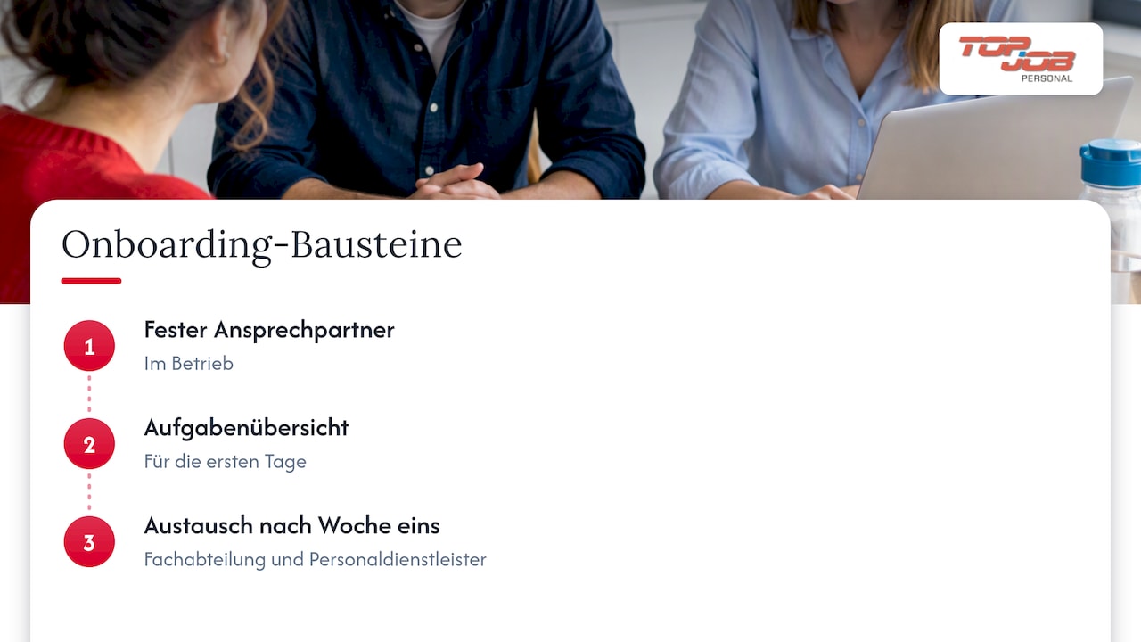 Drei Bausteine für gelungenes Onboarding