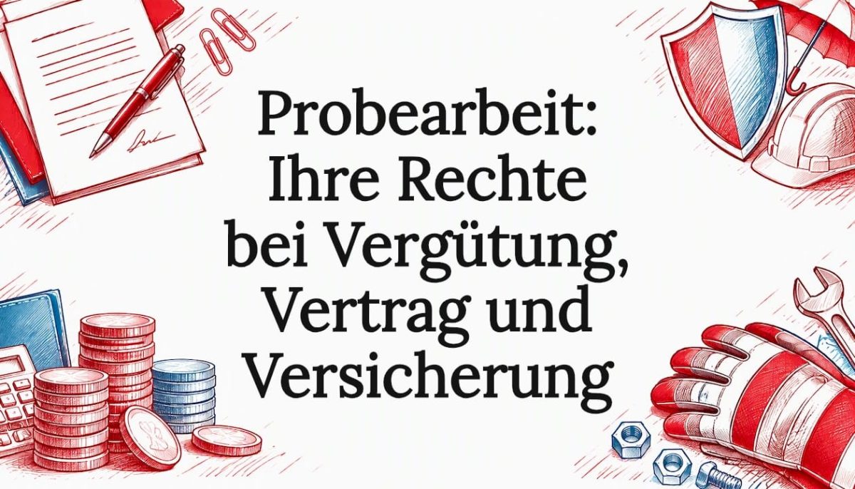 Skizzierte Symbole für Verträge, Gehalt und Versicherung
